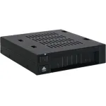 ICY DOCK - MB521SP-B - 2.5 Single Bay SAS/SATA HDD/SSD Dock in 1x 3,5 Front-Einbauschacht Hot-Swap Wechslerahmen mit EIn/Aus Schalter und Auswurftaste
