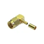TELEG&Auml;RTNER SMA stačiakampis crimp ki&scaron;tukas RG-58 C/U kabeliui, auksuotas, 5 vnt. J01150A0091