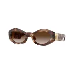 Versace VE4466U vyri&scaron;ki kvadratiniai acetatiniai akiniai nuo saulės, juodas rėmelis, pilki lę&scaron;iai, 54mm VE4466U54613B