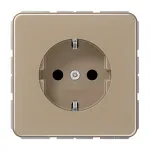 JUNG CD1520KIGB Schuko ki&scaron;tukinis lizdas su įdėklu, aliuminis bronzos-aukso spalvos