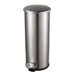HELIT pedalinė &scaron;iuk&scaron;liadėžė the zinc, 20 L, sidabrinė, nerūdijantis plienas, apvali, soft-close, pedalas H2406600