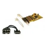EXSYS EX-41384 PCI 4 prievadų RS-232 nuosekliosios sąsajos plok&scaron;tė su žemo profilio laikikliu