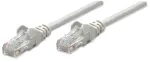Intellinet tinklo jungiamasis laidas, Cat5e, 1 m, pilkas, CCA, U/UTP, PVC, RJ45, paauksuoti kontaktai, su apsauga nuo užkabinimo, su batu, viso gyvenimo garantija