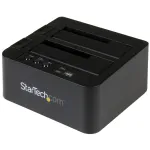 StarTech.com nepriklausomas kietųjų diskų kopijavimo įrenginys, dviejų lizdų HDD/SSD klonavimo/kopijavimo stotelė, USB 3.1 (10 Gbps) į SATA III HDD/SSD dokavimo stotelė, kietojo disko kopijavimo dokas, kietojo disko klonavimo įrenginys
