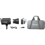 Godox Litemons LA150R LED RGB lempa, juoda, su krep&scaron;iu