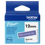Juostelė etikečių spausdinimui Brother BTAG-F31 Juoda ant violetinės 1,2 cm 4 m