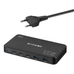 Krovimo stotelė BlitzWolf BW-i100 5-in-1 120W &ndash; kelių prievadų įkroviklis telefonams, plan&scaron;etėms, ne&scaron;iojamiesiems kompiuteriams