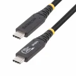 StarTech.com 50 cm USB4 laidas, USB-IF sertifikuotas USB-C, 40 Gbps, 240 W PD 3.1 EPR, 8K 60 Hz, USB Type-C duomenų perdavimo laidas, suderinamas su Thunderbolt / USB 3.2 prievadais