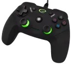 Esperanza EGG110K Vanquisher USB laidu jungiamas žaidimų valdymo pultas PC/PS3, su vibracija, 12 mygtukų, 2 analoginiais joystickais, juodas/žalias