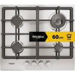 Whirlpool TGML 661 IX R įmontuojama dujinė kaitlentė, nerūdijantis plienas, 58 cm, 4 zonos