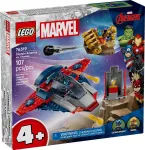 LEGO Marvel Super Heroes Captain America Thanos 76319 &ndash; 107 dalių, 2 minifigūrėlės, amžius 4+