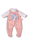 Bodis lėlei ZAPF BABY born Abrikosinis 36 cm, audinys, margaspalvis, sulankstomas, nuo 1 m.