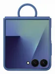 Samsung EF-PF766TNEGWW silikoninis dėklas su žiedu, skirtas Galaxy Z Flip7, mėlynas