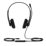 Yealink UH34 Lite Dual Teams ausinės, laidinės, 20&ndash;20000 Hz, biuras/skambučių centras, 110 g, juodos