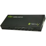 Techly 5 IN 1 OUT HDMI jungiklis su nuotolinio valdymo pultu, 4Kx2K, 3D IDATA HDMI-4K51