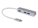 Equip 128958 USB-C į 4 prievadų USB 3.0 &scaron;akotuvas, USB 3.2 Gen 1, USB Type-A, 5 Gbps