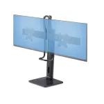 StarTech.com 2MC1S-MONITOR-STAND Crossbar stalinis stovas dviem monitoriams 17&ndash;27 colių, VESA, plastikas/aliuminis/plienas, juodos spalvos