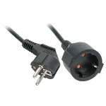 Prailginimo laidas Lindy 30245 5 m 2 AC lizdai vidaus patalpoms juodas