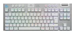 LOGITECH G915 X Lightspeed TKL belaidė žemo profilio žaidimų klaviatūra, balta, lietimo jungikliai, QWERTZ voki&scaron;kas i&scaron;dėstymas