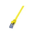 Tinklo kabelis LogiLink 1,5 m Cat.6A RJ-45 S/FTP geltonas