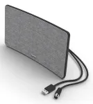 Vidinė televizijos antena Hama Fabric Design juoda pilka USB 2 m