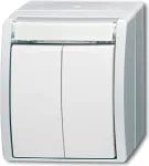 BUSCH JAEGER 1484-0-0379 - Mygtukai - Balti - IP44 - CE - 74 mm - 55 mm
