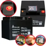 UPS baterija Extralink Accumulator AGM 12V 45Ah &ndash; sandari &scaron;vino rūg&scaron;ties (VRLA), 1 vnt., juoda