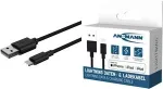 Ansmann 1700-0131 USB kabelis 1 m USB A Lightning juodas (1700-0131)