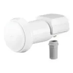 Wentronic Goobay Universal Single LNB, Baltas-Pilkas - skaitmeninis SAT keitiklis (DVB-S2) 1 abonentui (4K/HDTV/3D priėmimas) (67269)