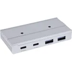InLine 35395M sąsajos centras USB 3.2 Gen 2 (3.1 Gen 2) Type-C 10000 Mbit/s sidabrinis
