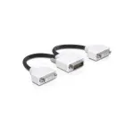 Vaizdo kabelio adapteris DeLOCK 65281 DMS-59 &rarr; 2 x DVI 24+5, 0,2 m, juodas