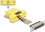 DeLOCK D-Sub 25 kontaktų lizdas į RJ45 lizdą surinkimo rinkinys geltonas VGA RJ-45