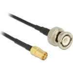DeLOCK 12497 antenos kabelis, BNC ki&scaron;tukas &ndash; SMB ki&scaron;tukas, koaksialinis, 2 m, juodas