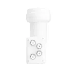 Hama 00205377 Quad-LNB su 4 i&scaron;ėjimais, 0,3 dB triuk&scaron;mo koeficientas, baltas