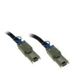 Inter-Tech i&scaron;orinis SAS kabelis - SAS 6Gbit/s - 4x ekranuotas Mini MultiLane SAS (SFF-8088), 26 kontaktų į 4x ekranuotas Mini MultiLane SAS (SFF-8088), 26 kontaktų - 1 m - Juoda