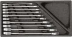 Gedore red R22150003 (3301702) &scaron;akinių veržliarakčių su terk&scaron;le rinkinys, raudonas