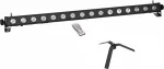 LED &scaron;viesos juosta EUROLITE PIX-16 QCL su grindiniu stovu FS-4, plienas juoda