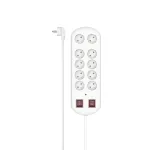 Hama 00223163 ilginimo laidinukas 2 m 10 ki&scaron;tukinių lizdų Baltas
