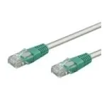 Wentronic Goobay CAT 5e Crossover-Patch laidas, U/UTP, pilka, žalia, pilkai-žalia, 0,25 m - CCA vario mi&scaron;inys (68609)