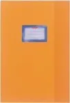 Herlitz 05204060 A4 sąsiuvinio vir&scaron;elis, reljefinis (bast), PP, su lipnia etikete, oranžinės spalvos, 25 vnt.