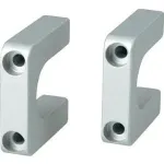 Rankena SCHROFF Multipac 20860-256, pilka plastikinė rankena 40&times;40&times;10 mm, tvirtinimo aksesuaras