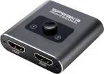 SpeaKa Professional SP-BDS-120 1+2 prievadų HDMI jungiklis Ultra HD 3840 x 2160 pikseliai (SP-9261376)