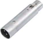 XLR adapteris Omnitronic 3 kontaktų vyri&scaron;kas į 5 kontaktų moteri&scaron;ką, modelis 30226575