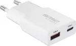 Voltcraft UC-1C1A20W01 USB įkroviklis 1x USB-A USB-C greitas įkrovimas PD 3.0 baltas (VC-17010770)
