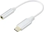 Renkforce RF-6056890 USB-C&reg; / Jack Adapteris [1x USB-C&reg; - 1x Audio, stereo (3.5 mm lizdas)] Baltas Aliuminio Ki&scaron;tukas 0.1 m (RF-6056890)