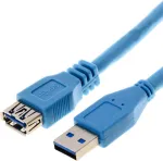 USB laidas Helos 014687 USB 3.2 Gen 1 5 m mėlynas