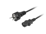 Maitinimo laidas LANBERG CEE 7/7 &ndash; C13 (C320) 1,8 m, tiesus, juodas
