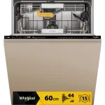 Whirlpool WH8IC15B4M6LHC0 visi&scaron;kai įmontuojama indaplovė, 15 komplektų
