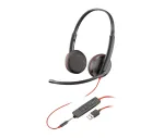 Ausinės POLY Blackwire 3225 Stereo USB-A laidinės biurui ir skambučių centrui