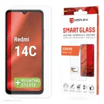 Displex Smart Glass (9H) &ndash; apsauginis stiklas, skirtas Xiaomi Redmi 14C, su montavimo lipdukais, nedūžtantis